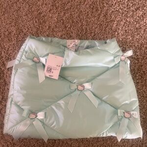 Forever 21 Girls Sz S Mint Quilted Skirt